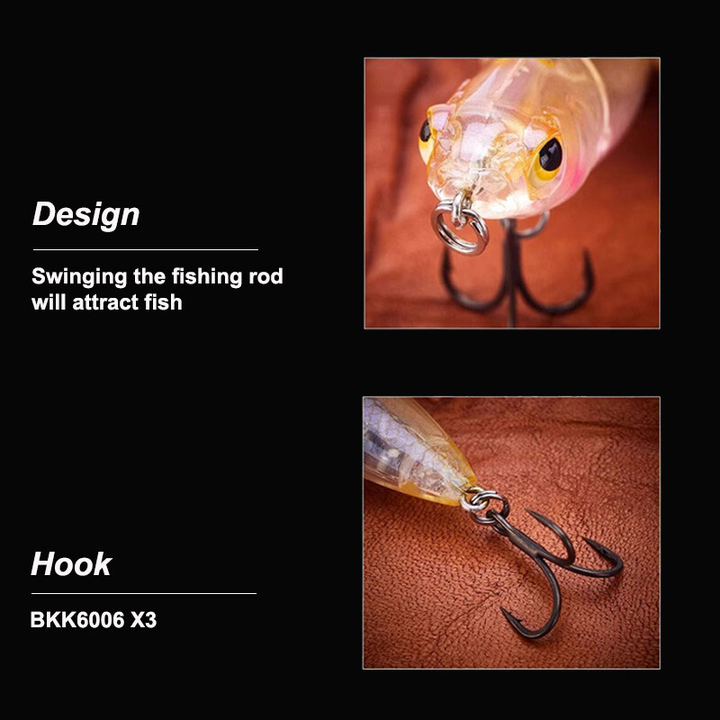 Tingchuan 2023 Naujas 4,5 g / 55 mm 6,5 g / 60 mm plūduriuojantis pieštukas vandens paviršiui žvejybos masalas Dirbtinis šamo masalas, skirtas žvejybai