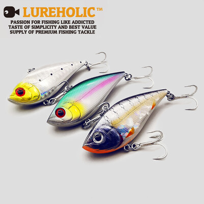 Lureholic 70S Sinking Fishing Lure Lipless Crankbaits Hard Artificial VIB Vibration Bait All Depth Winter Ice Fishing Decking