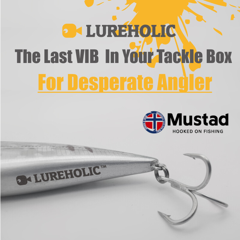 Lureholic 70S skęstantis žūklės masalas be lūpų, kietas dirbtinis VIB vibracinis masalas viso gylio žieminės poledinės žūklės reikmenys