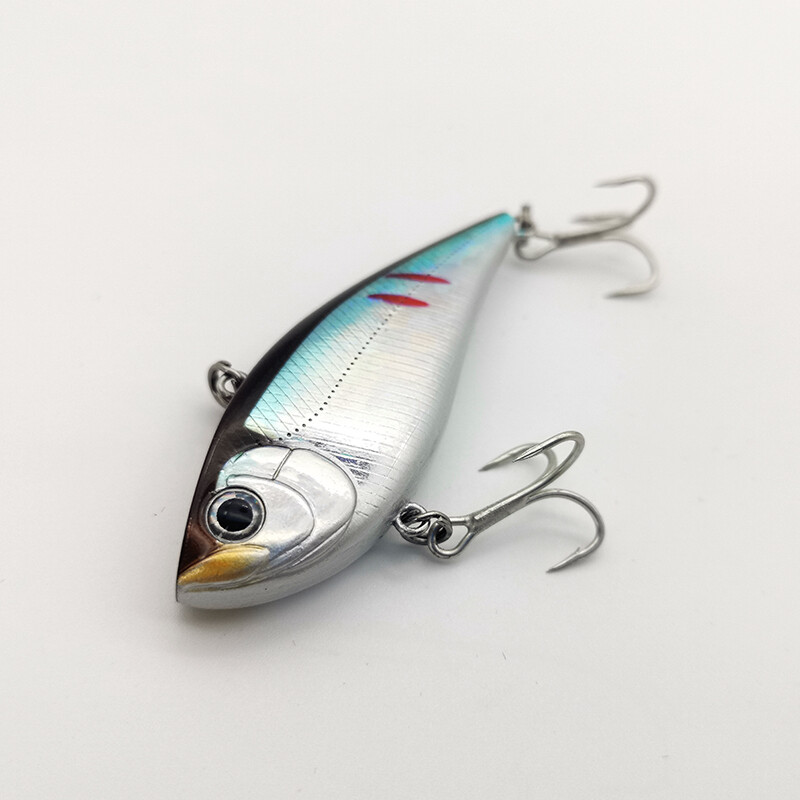 Lureholic 70S skęstantis žūklės masalas be lūpų, kietas dirbtinis VIB vibracinis masalas viso gylio žieminės poledinės žūklės reikmenys