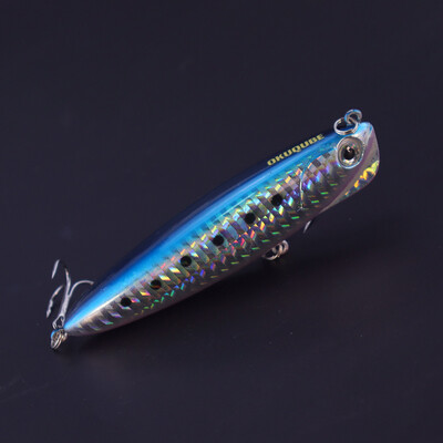 9cm 18g žvejybos masalas Lėtai skęstantys pieštukų vobleriai, toli liejami gėlo ir sūraus vandens magnetiniai barškučiai masalai, skirti ešerių žvejybai