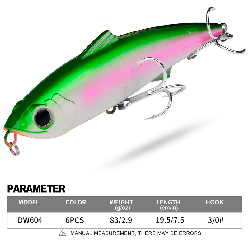 PROBEROS 1gab Makšķerēšanas ēsma Luya simulācijas cietā ēsma Putu zīmuļa pludiņa ēsma var noķert basa ezera jūras zvejas rīkus