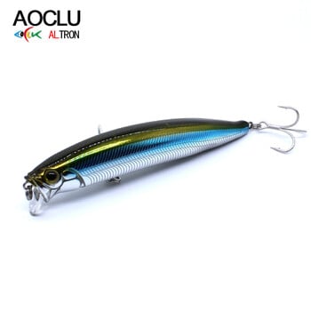 AOCLU Плаващ воблер Seabass Killer 105 mm 17.9 g 0.1-0.5 m Hard Bait Minnow Jerk Fishing Lure Weight Transfer Long Casting Cooks