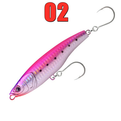 GREENSPIDER GT Žvejybos sūraus vandens lazda, dirbtinis masalas jūrinei žvejybai Stickbait pieštuko masalas, nuskendęs 110 mm 50 g