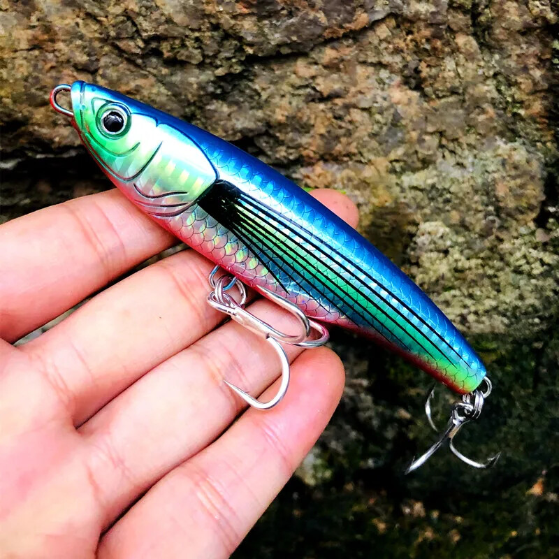 GREENSPIDER GT Žvejybos sūraus vandens lazda, dirbtinis masalas jūrinei žvejybai Stickbait pieštuko masalas, nuskendęs 110 mm 50 g