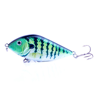 CCLTBA Sklandytuvas Jerkbait 7cm/7,5cm Kietieji masalai Žvejybos masalai Plastikiniai dirbtiniai vobleriai Barškučiai masalai Lydekos ešeriai Žūklės trūkčiojimo reikmenys