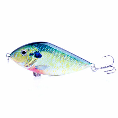 CCLTBA Sklandytuvas Jerkbait 7cm/7,5cm Kietieji masalai Žvejybos masalai Plastikiniai dirbtiniai vobleriai Barškučiai masalai Lydekos ešeriai Žūklės trūkčiojimo reikmenys