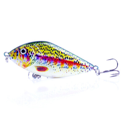 CCLTBA Sklandytuvas Jerkbait 7cm/7,5cm Kietieji masalai Žvejybos masalai Plastikiniai dirbtiniai vobleriai Barškučiai masalai Lydekos ešeriai Žūklės trūkčiojimo reikmenys