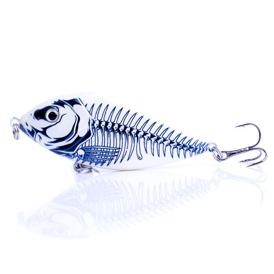 CCLTBA Sklandytuvas Jerkbait 7cm/7,5cm Kietieji masalai Žvejybos masalai Plastikiniai dirbtiniai vobleriai Barškučiai masalai Lydekos ešeriai Žūklės trūkčiojimo reikmenys