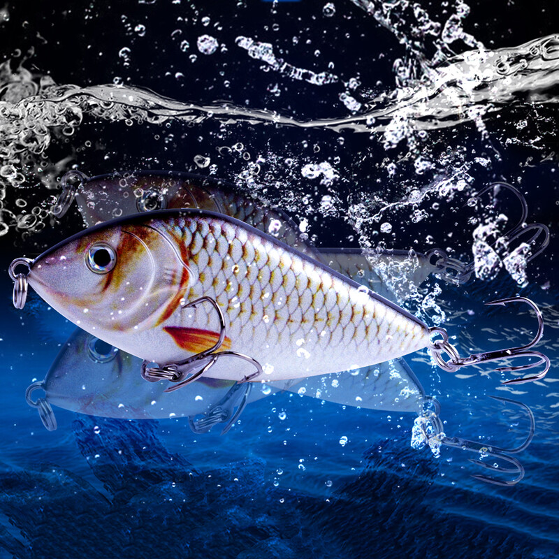 CCLTBA Sklandytuvas Jerkbait 7cm/7,5cm Kietieji masalai Žvejybos masalai Plastikiniai dirbtiniai vobleriai Barškučiai masalai Lydekos ešeriai Žūklės trūkčiojimo reikmenys