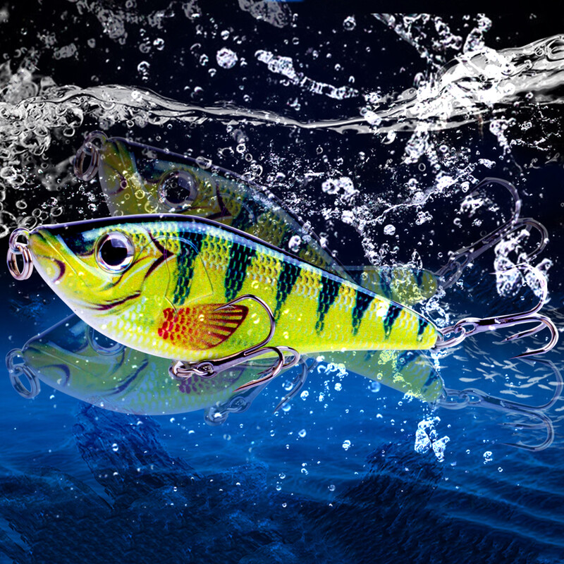 CCLTBA Sklandytuvas Jerkbait 7cm/7,5cm Kietieji masalai Žvejybos masalai Plastikiniai dirbtiniai vobleriai Barškučiai masalai Lydekos ešeriai Žūklės trūkčiojimo reikmenys