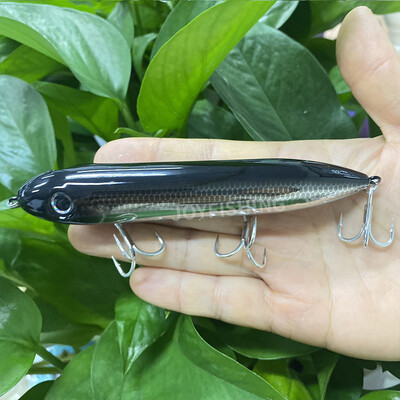 1 db 126 mm-es 25 g-os ceruzacsali nagy ponty horgászcsali felső vízi séta kutyás fecsegő fenevad Pesca Isca mesterséges kísértet kemény csali 9018