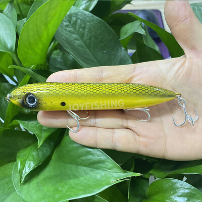 1 db 126 mm-es 25 g-os ceruzacsali nagy ponty horgászcsali felső vízi séta kutyás fecsegő fenevad Pesca Isca mesterséges kísértet kemény csali 9018