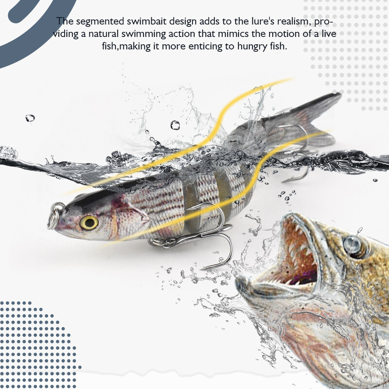 1 vnt 8 sekcijų Mini Multi Joint Mimow skęstantis rankomis raižytas ABS kietas masalas Gėlavandenis masalas Jūros žvejybos masalas Kalmarų masalas