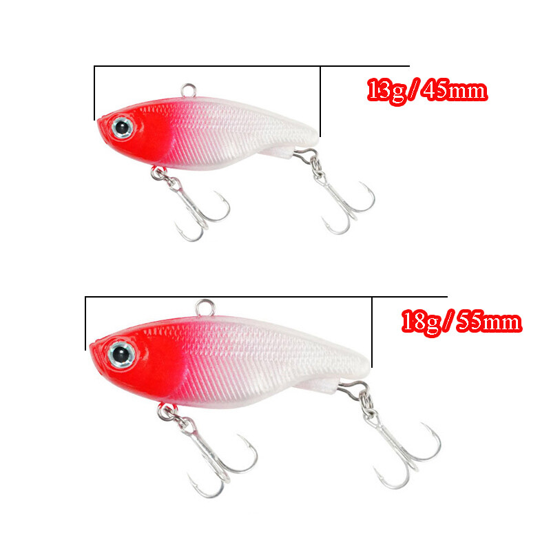 Minkštos žvejybos besisukančios masalo programinė įranga VIB silikoniniai masalai 13g 18g Jig Vibrate Tackle Skęstantys Crankbaits Spinner Bass Lydekos ešeriai 1vnt.