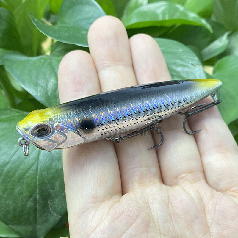 Paviršinis pieštukas žvejybos masalas 85mm 11g Topwater Walk The Dog Stickbait Vobleris Lydeka Bass Pesca Isca Hard Dirbtinis Jerkbait 9236