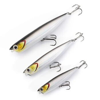 Topwater плаващи моливи воблери 5g 10g 15g риболовни примамки Bass Surface Stickbait изкуствени ходещи примамки Trolling Pesca 50