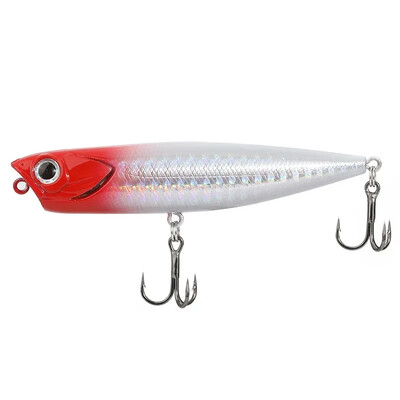 „Topwater“ plaukiojantys pieštukų vobleriai, 5 g, 10 g, 15 g, žūklės masalai „Bass Surface Stickbait“ dirbtiniai vaikščiojimo masalai „Trolling Pesca 50“