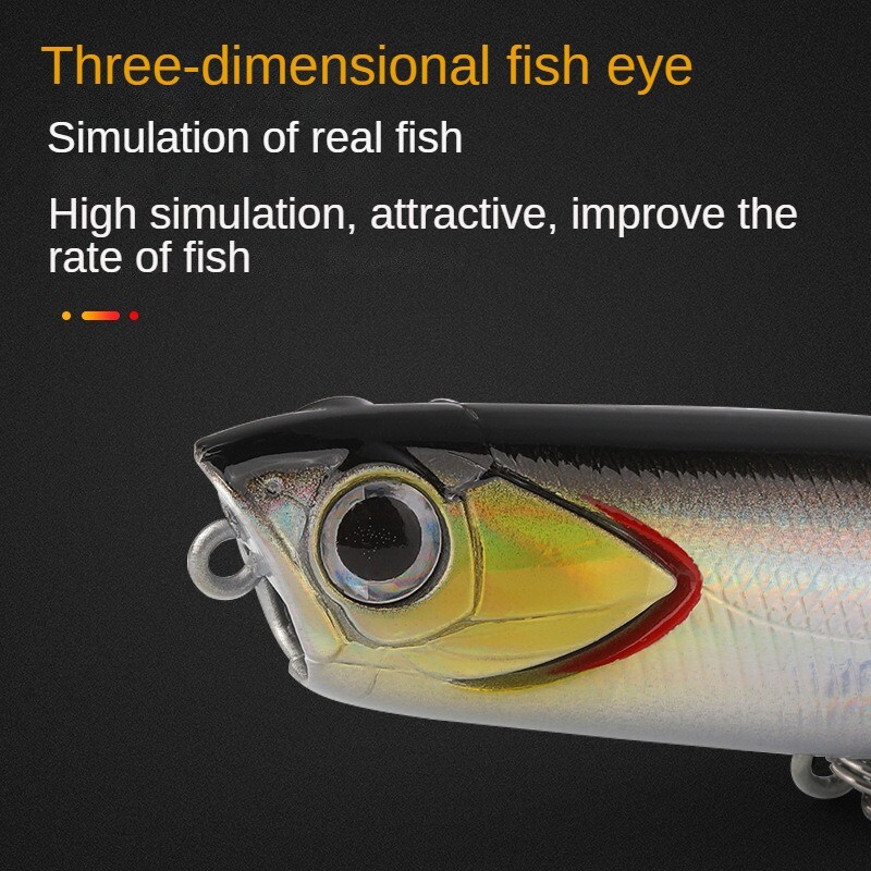 „Topwater“ plaukiojantys pieštukų vobleriai, 5 g, 10 g, 15 g, žūklės masalai „Bass Surface Stickbait“ dirbtiniai vaikščiojimo masalai „Trolling Pesca 50“