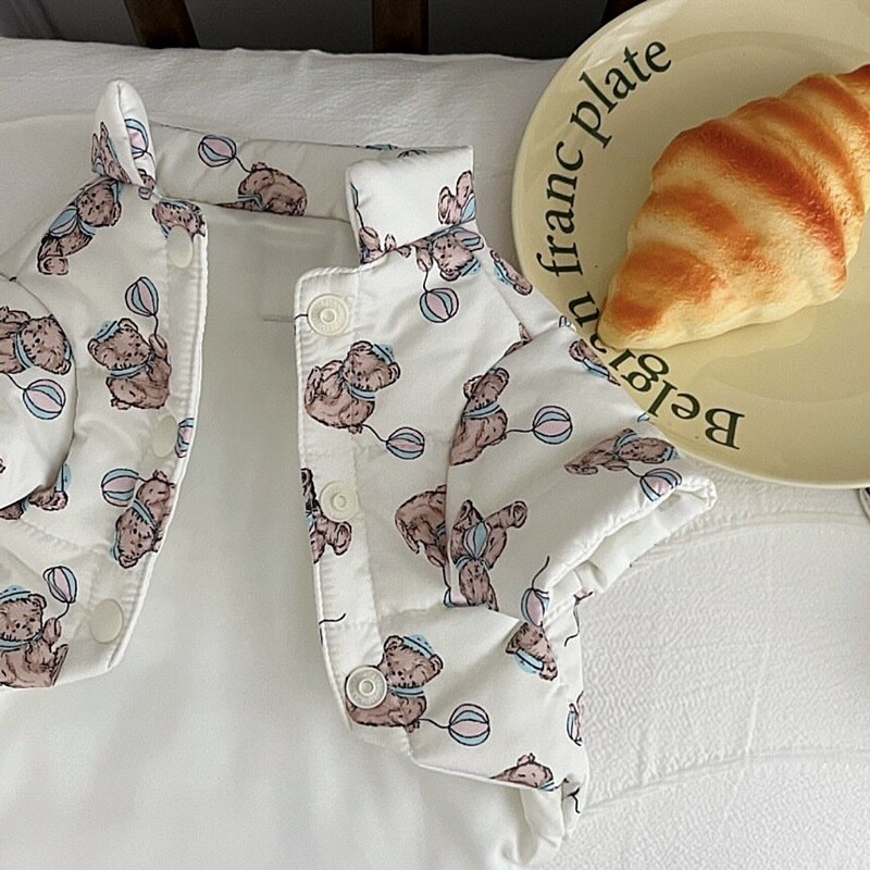 Topli puppy kaput Zimski zadebljali pamučni kaput Teddy Vest Punji kaput Bichon Frise Cardigan sa životinjskim printom Yorkshire Slatke jakne