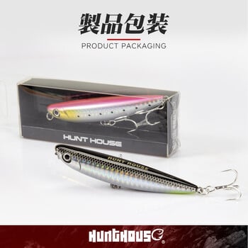 Hunthouse D02 Sparrow Pencil Surface Fishing Lure Topwater Stickbaits 90/120mm 11.5/26g Top Walkers pesca For Bass Tackle LW519