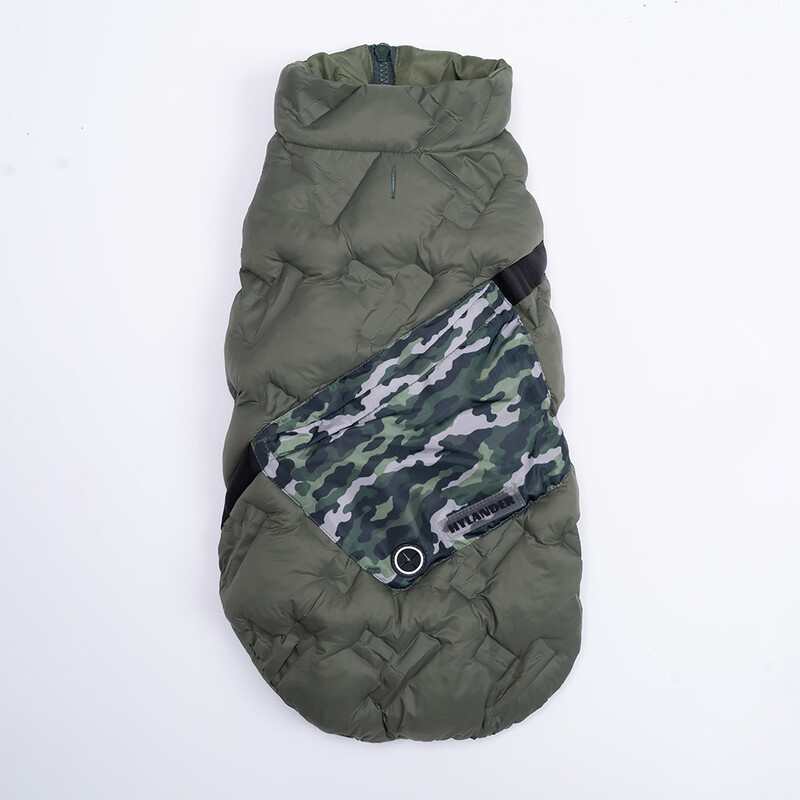 Žieminiai rūbai šunims drabužių striukė su kišenėmis, paminkštintais vandeniui nepralaidžiais prabangiais šuniukų drabužiais Dideli, vidutiniai maži šunų paltai