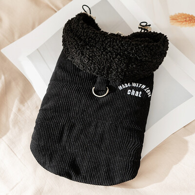 Šilti žieminiai drabužiai šuniui Sportinis stilius Šuo Striukė Paltas Raštas Siuvinėjimas Šuniuko liemenė Kailis Madingas Katės paltas Yorkie Pet Drabužiai