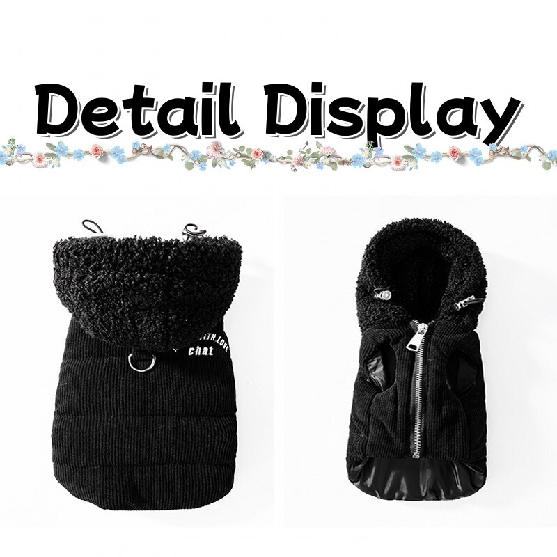 Šilti žieminiai drabužiai šuniui Sportinis stilius Šuo Striukė Paltas Raštas Siuvinėjimas Šuniuko liemenė Kailis Madingas Katės paltas Yorkie Pet Drabužiai