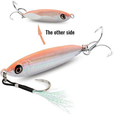 Metalni Jig mamac 20g 30g 40g Spinner 3D Eye Popper Tonuća olovka Spinning ribolovni pribor Udica Swimbait Pesca Spinnerbait mamac