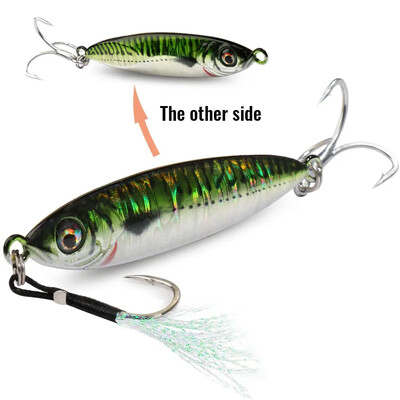 Metalni Jig mamac 20g 30g 40g Spinner 3D Eye Popper Tonuća olovka Spinning ribolovni pribor Udica Swimbait Pesca Spinnerbait mamac