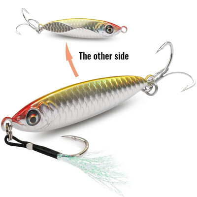 Metalni Jig mamac 20g 30g 40g Spinner 3D Eye Popper Tonuća olovka Spinning ribolovni pribor Udica Swimbait Pesca Spinnerbait mamac