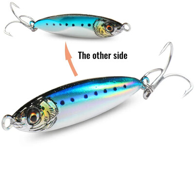 Metalni Jig mamac 20g 30g 40g Spinner 3D Eye Popper Tonuća olovka Spinning ribolovni pribor Udica Swimbait Pesca Spinnerbait mamac