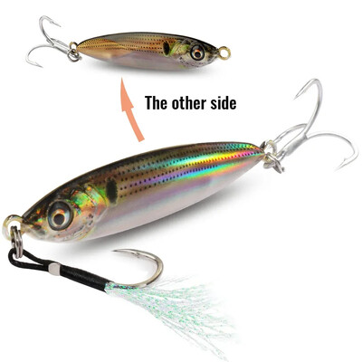 Metalni Jig mamac 20g 30g 40g Spinner 3D Eye Popper Tonuća olovka Spinning ribolovni pribor Udica Swimbait Pesca Spinnerbait mamac