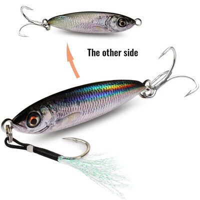 Metalni Jig mamac 20g 30g 40g Spinner 3D Eye Popper Tonuća olovka Spinning ribolovni pribor Udica Swimbait Pesca Spinnerbait mamac