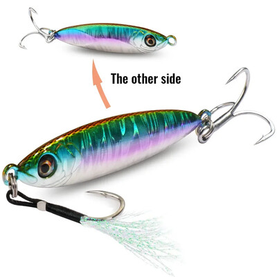 Metalni Jig mamac 20g 30g 40g Spinner 3D Eye Popper Tonuća olovka Spinning ribolovni pribor Udica Swimbait Pesca Spinnerbait mamac