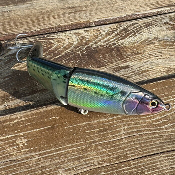 Swimbait 37g 14.5cm Multi Joint Lure Бавно потъващ молив Метални съединения VIB Pesca Pike Treble Куки Шарански риболовни принадлежности Твърда стръв