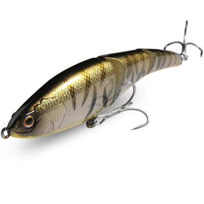 Swimbait 37 g 14,5 cm kelių sąnarių masalas Lėtai skęstantis pieštukas metaliniai sujungimai VIB Pesca lydekos treble kabliukai karpių žvejybos reikmenys kietas masalas