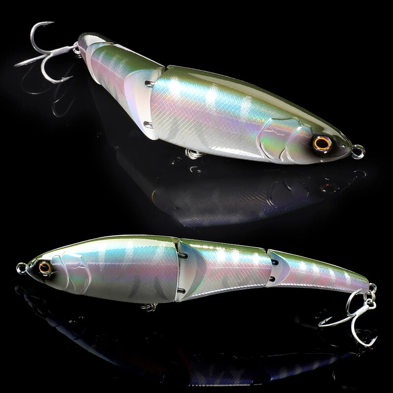 Swimbait 37 g 14,5 cm kelių sąnarių masalas Lėtai skęstantis pieštukas metaliniai sujungimai VIB Pesca lydekos treble kabliukai karpių žvejybos reikmenys kietas masalas