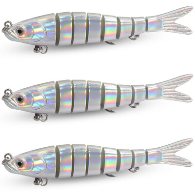 3PCS Swimbait 11g 16g 27g Multi Joint Lure Sinking Bionic Swimming Jerkbait Pesca Bass Treble Hook Pribor za ribolov šarana Tvrdi mamac