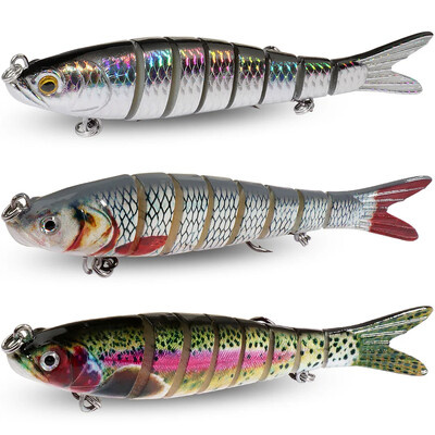 3PCS Swimbait 11g 16g 27g Multi Joint Lure Sinking Bionic Swimming Jerkbait Pesca Bass Treble Hook Pribor za ribolov šarana Tvrdi mamac