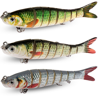 3PCS Swimbait 11g 16g 27g Multi Joint Lure Sinking Bionic Swimming Jerkbait Pesca Bass Treble Hook Pribor za ribolov šarana Tvrdi mamac