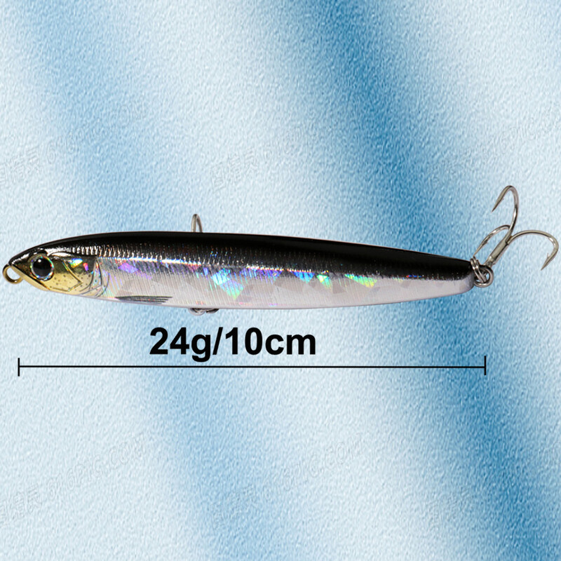 Tonuća olovka mamac 24g 10cm Gravity Transfer Wobbler Swimbait Kit Pesca Jerkbait Hook Popper Pribor za morski ribolov Umjetni mamac