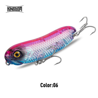 Kingdom Z-Dog 3D holograma Topwater žvejybos masalas 4,5 g 7,5 g 11,5 g 19 g dirbtinis pieštukas Minnow plūduriuojantis kietas masalas ant paviršiaus