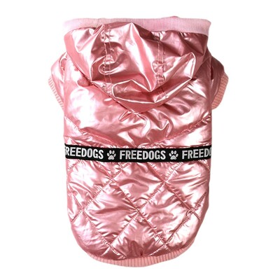 Šilti šunų drabužiai žieminiai stovintys antkakliai, vilnos viduje Bulldogo naminių gyvūnėlių liemenė šuniuko apranga Blizgi šuns striukė Neperpučiami drabužiai