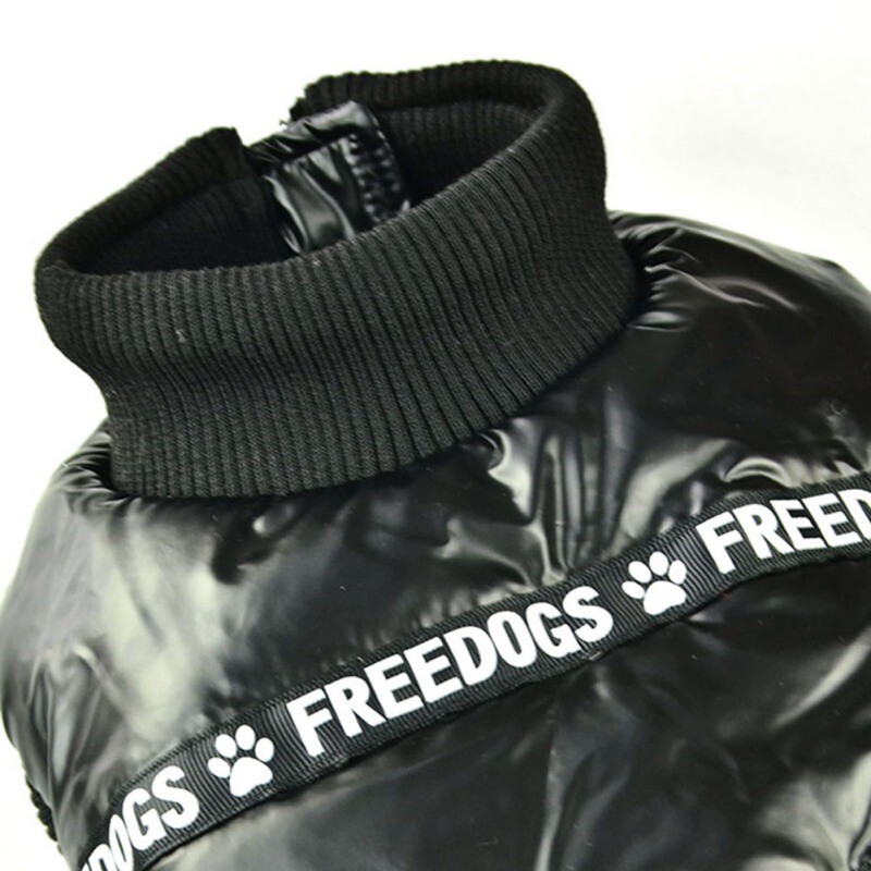 Šilti šunų drabužiai žieminiai stovintys antkakliai, vilnos viduje Bulldogo naminių gyvūnėlių liemenė šuniuko apranga Blizgi šuns striukė Neperpučiami drabužiai