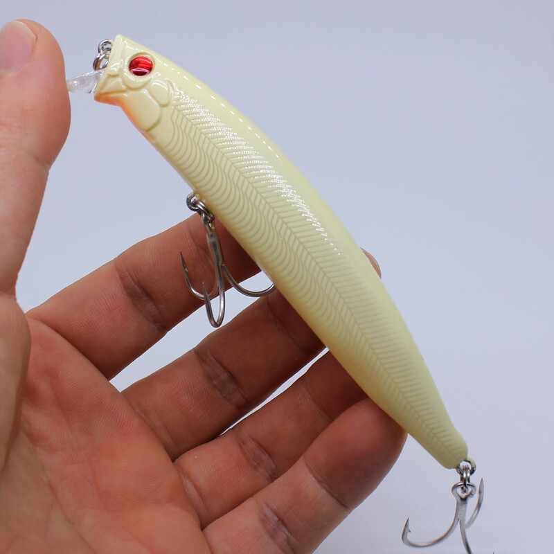 AOCLU Seabass Killer plūduriuojantis vobleris 105 mm 18g 0,1-0,5 m kietas masalas Minnow Jerk žvejybos masalas svorio perkėlimo ilgio užmetimo kabliukai