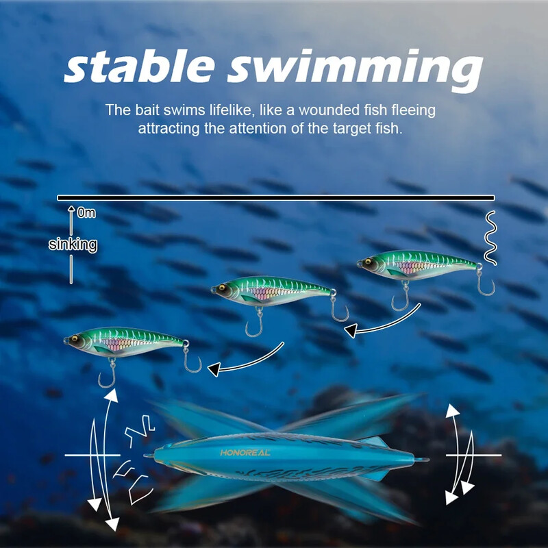 GREENSPIDER 80g 170g Stickbait pieštukinis žvejybos masalas, kintamasis skęstantis krante, užmetimas, dirbtinis kietas masalas, sūraus vandens žvejybos masalas