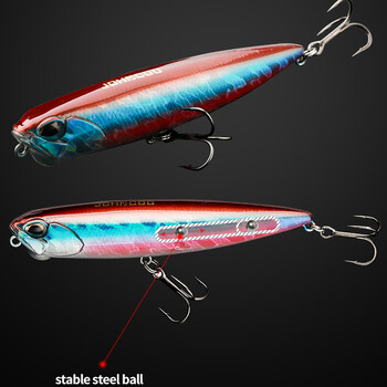 Плаващ МОЛИВ 100 mm Topwater Lure 14 g Swim Crankbait Whopper Изкуствена стръв Тролинг Bass Pike Lure Walk 3D Eye