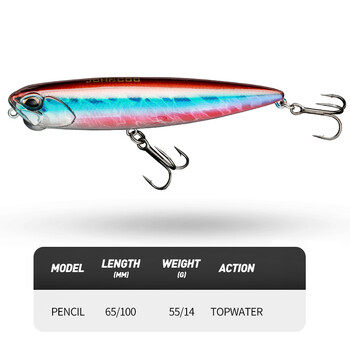 Плаващ МОЛИВ 100 mm Topwater Lure 14 g Swim Crankbait Whopper Изкуствена стръв Тролинг Bass Pike Lure Walk 3D Eye