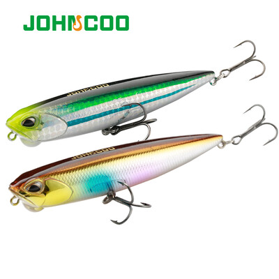 Lebegő CERUZA 100mm Topwater Lure 14g Swim Crankbait Whopper mesterséges csali trolling Bass Pike Lure Walk 3D Eye